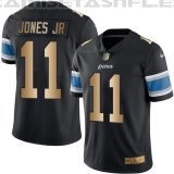 Camiseta Detroit Lions Jones Jr Nike Gold Legend NFL Negro Hombre